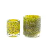 Cilinder Galaxy | Geel | H10 x D9 cm
