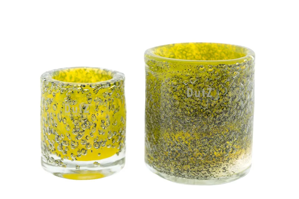 DutZ Cilinder Galaxy | Geel | H10 x D9 cm