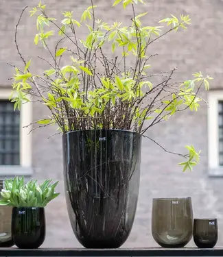 DutZ Vaas Barrel | Smoke | H32 x D27 cm