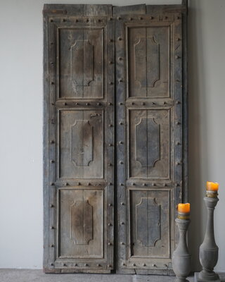 Rene Houtman Deurenset | Oud Hout India | H189 x B102 cm