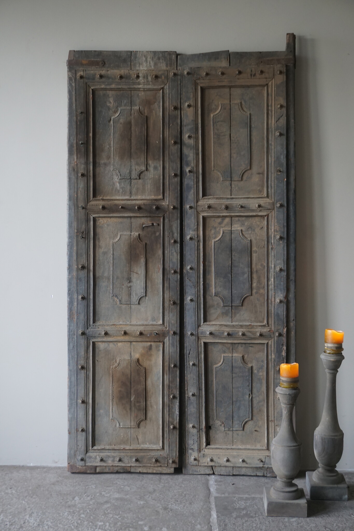 Rene Houtman Deurenset | Oud Hout India | H189 x B102 cm