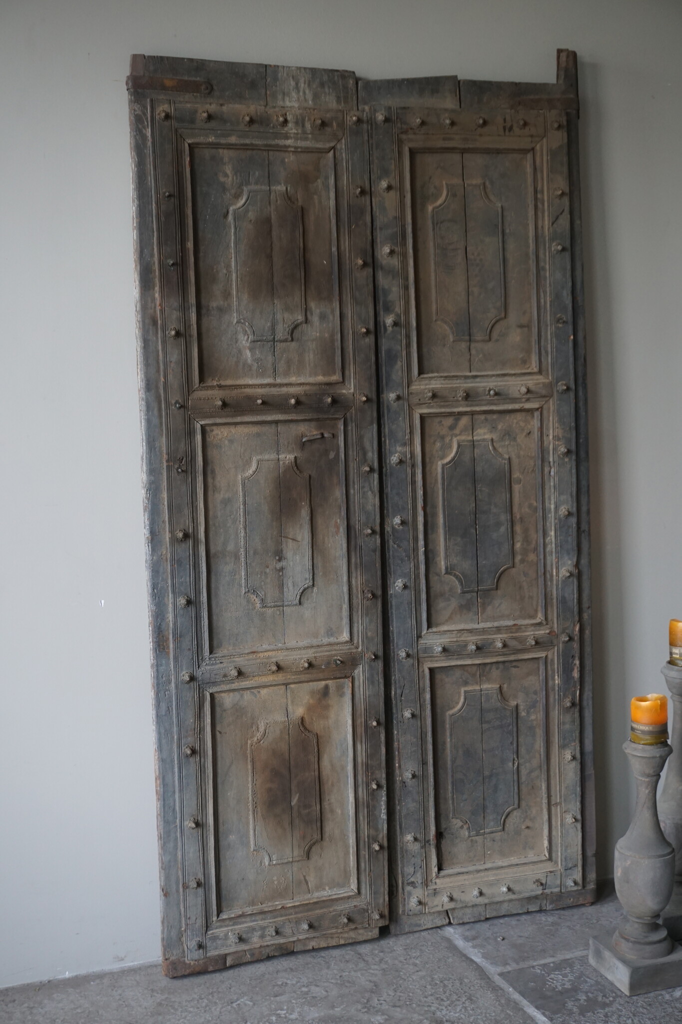 Rene Houtman Deurenset | Oud Hout India | H189 x B102 cm