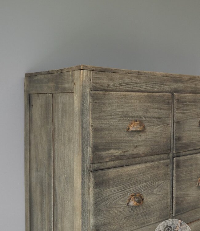 Be-Uniq Oude Ladekast | Rustiek Verweerd | H122xB89xD45 cm