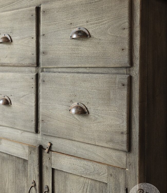 Be-Uniq Oude Ladekast | Rustiek Verweerd | H122xB89xD45 cm