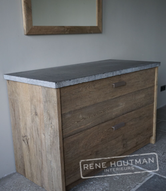 Rene Houtman Badkamermeubel Thijn | Oud Eikenhout | Kies Maat