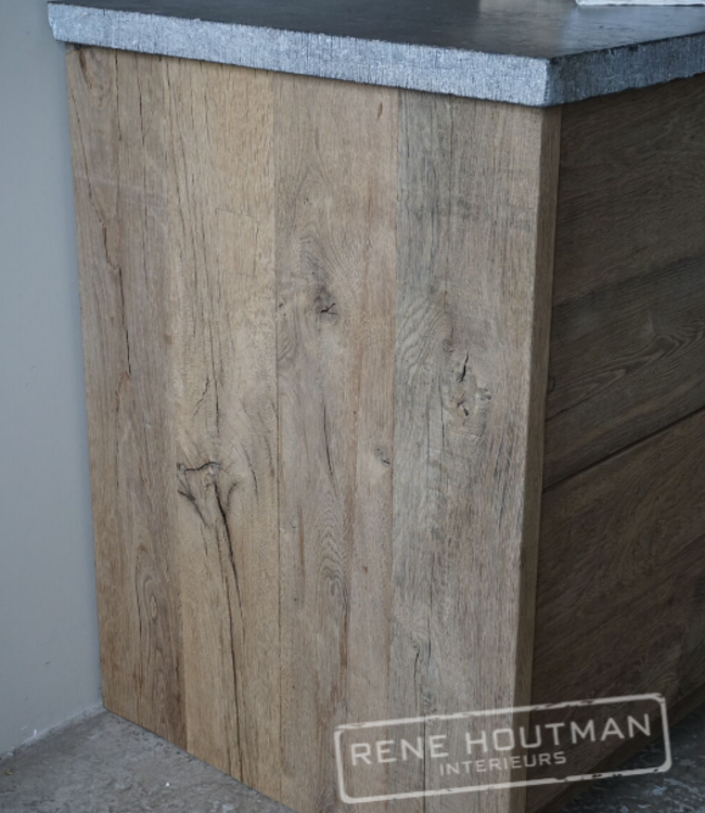 Rene Houtman Badkamermeubel Thijn | Oud Eikenhout | Kies Maat