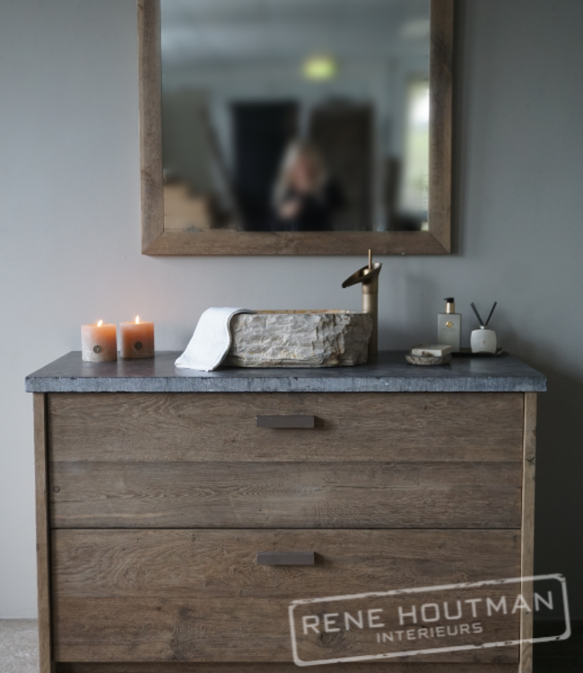 Rene Houtman Badkamermeubel Thijn | Oud Eikenhout | Kies Maat