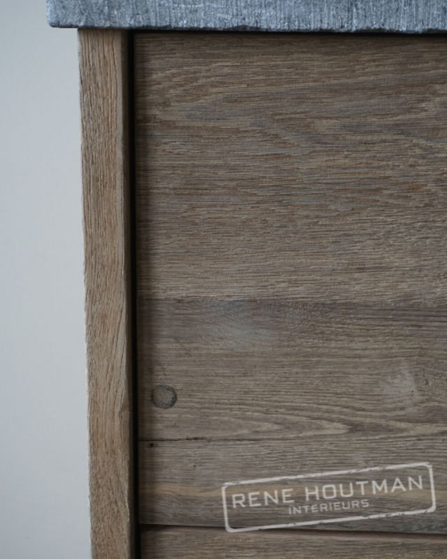 Rene Houtman Badkamermeubel Thijn | Oud Eikenhout | Kies Maat