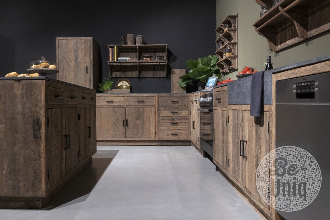 Be-Uniq Landelijk Oud Houten HoekKeuken Mix & Match