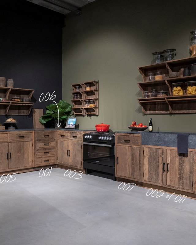 Be-Uniq Landelijk Oud Houten HoekKeuken Mix & Match
