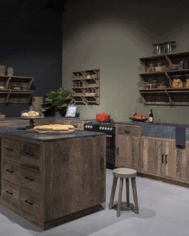 Be-Uniq Landelijk Oud Houten HoekKeuken Mix & Match