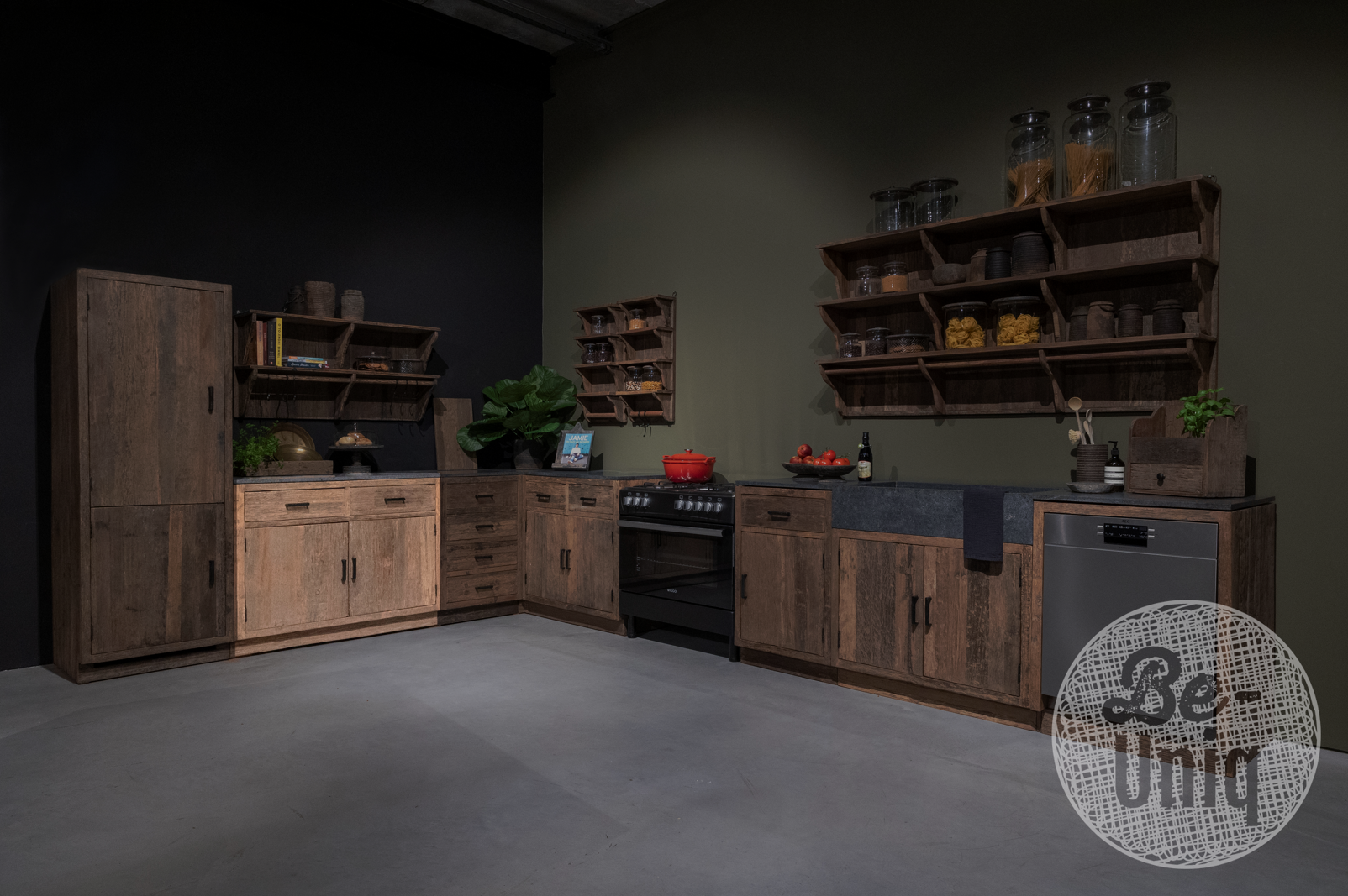 Be-Uniq Landelijk Oud Houten Keuken | Mix & Match