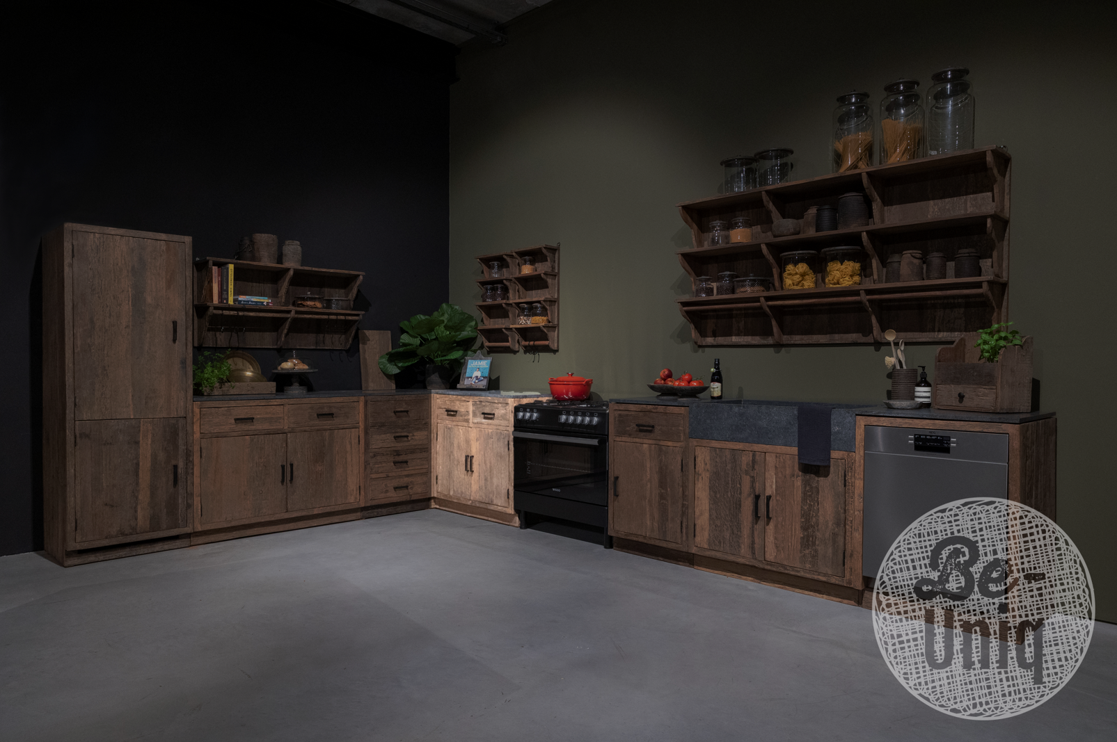 Be-Uniq Landelijk Oud Houten Keuken | Mix & Match