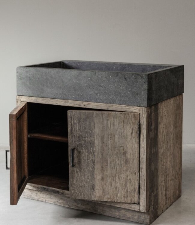 Be-Uniq 2-Deurs Kast Met Spoelbak + Kraangat | K002