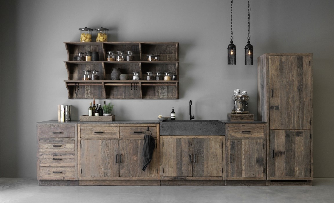 Be-Uniq 2-Deurs Kast Met Spoelbak + Kraangat | K002