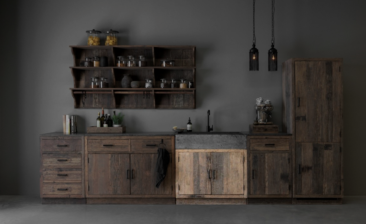 Be-Uniq 2-Deurs Kast Met Spoelbak + Kraangat | K002