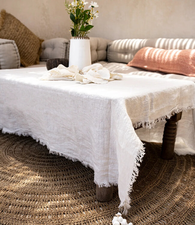 Bazar Bizar De Tafelkleedhanger - Wit - Set van 4