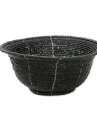 Bazar Bizar De Beaded Kom Laag - Zwart - S