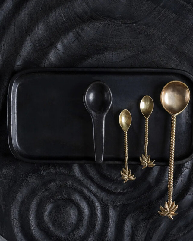 Bazar Bizar De Palmboom Salade Lepel - Goud