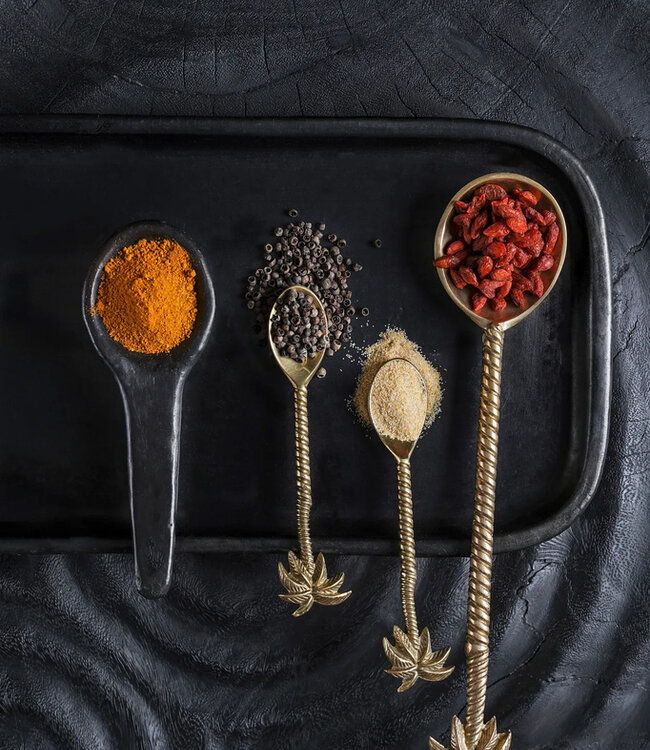 Bazar Bizar De Palmboom Salade Lepel - Goud