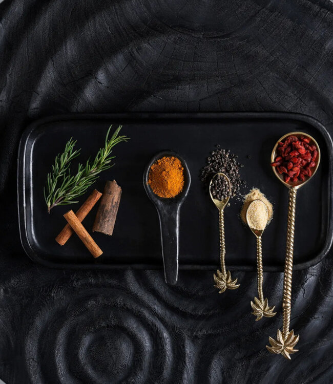 Bazar Bizar De Palmboom Salade Lepel - Goud