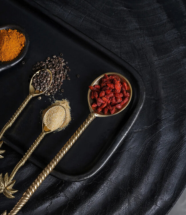 Bazar Bizar De Palmboom Salade Lepel - Goud