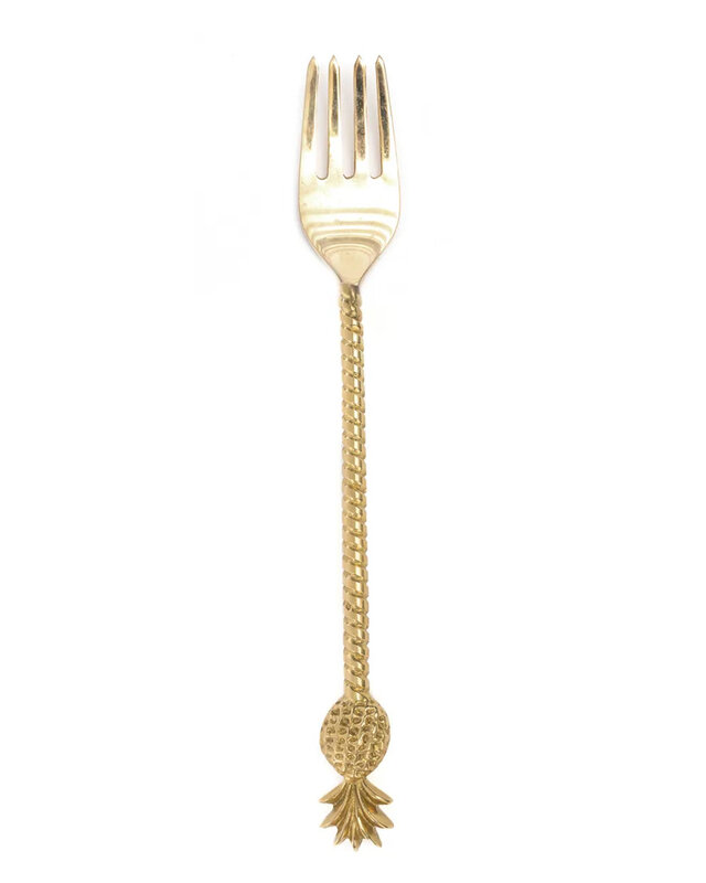 Bazar Bizar De Ananas Vork - Goud