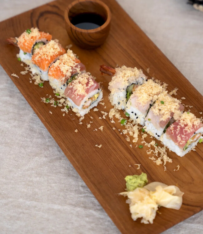 Bazar Bizar De Teak Root Sushi Bord - L