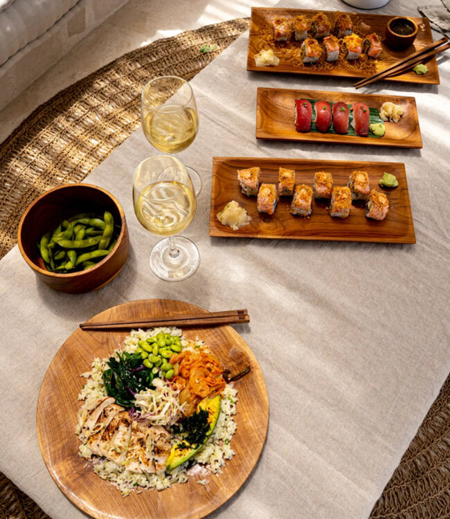 Bazar Bizar De Teak Root Sushi Bord - L