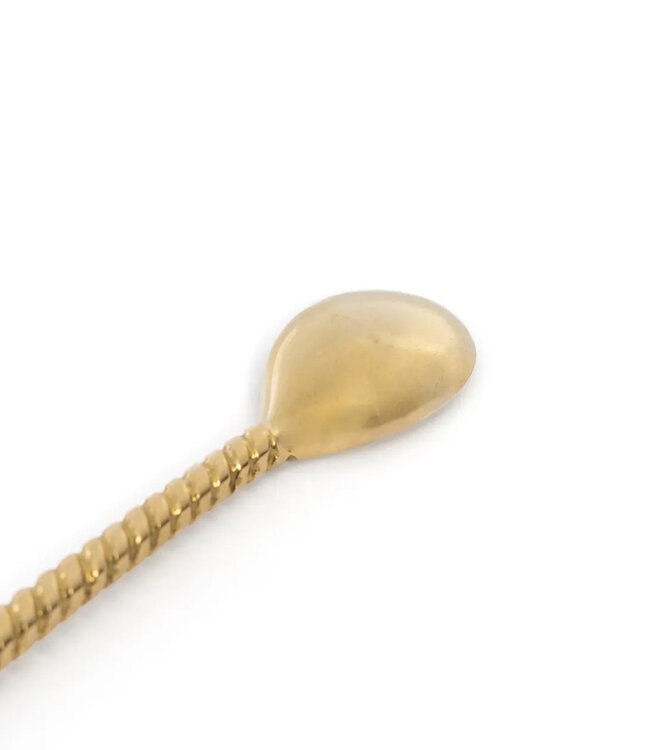 Bazar Bizar De Pineapple Lange Lepel - Goud