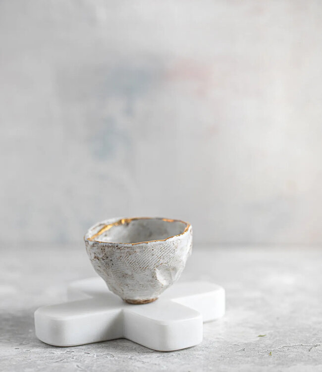 Bazar Bizar De Marmeren Pannenonderzetter - Wit