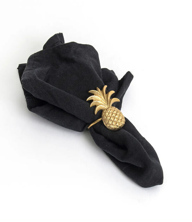 Bazar Bizar De Ananas Servetring - Goud