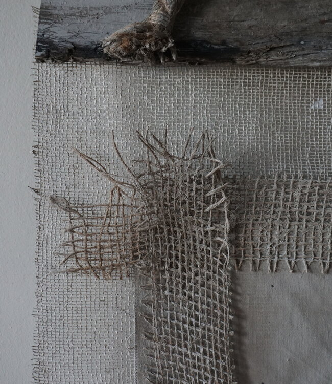 Rene Houtman Wanddoek | Wollen krans | H73 x B60 cm