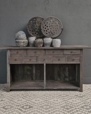Luksa Home Collection Dressoir Gus | Antique Grey | H90xB180xD45 cm