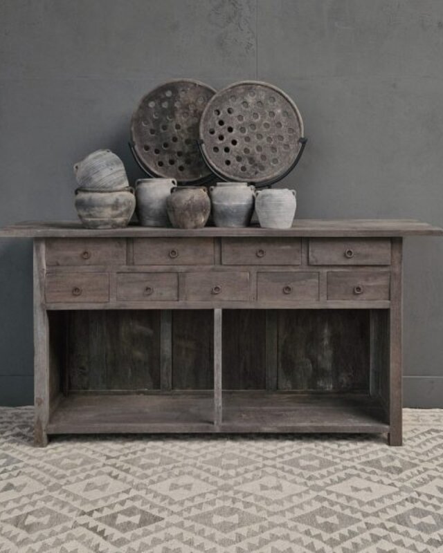 Luksa Home Collection Dressoir Gus | Antique Grey | H90xB180xD45 cm