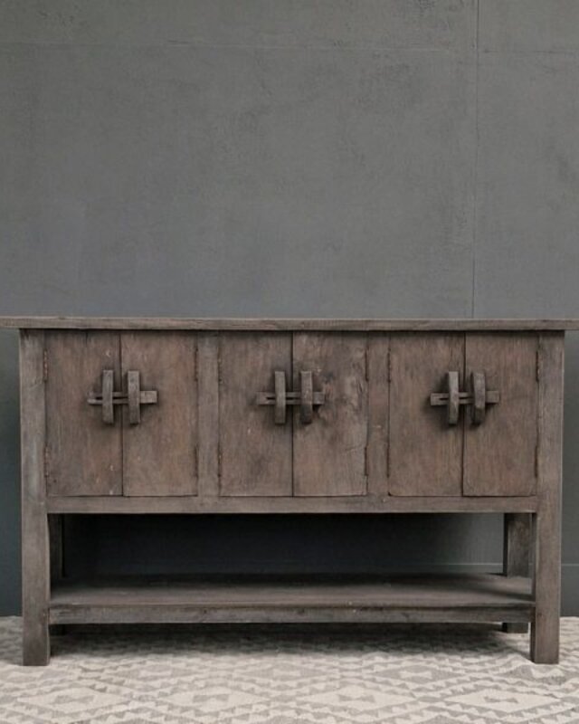 Luksa Home Collection Wandkast Bam | Antique Grey | H83xB160xD40 cm