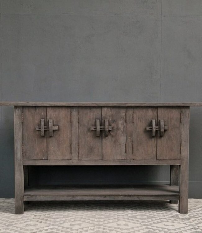 Luksa Home Collection Wandkast Bam | Antique Grey | H83xB160xD40 cm