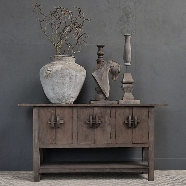 Luksa Home Collection Wandkast Bam | Antique Grey | H83xB160xD40 cm