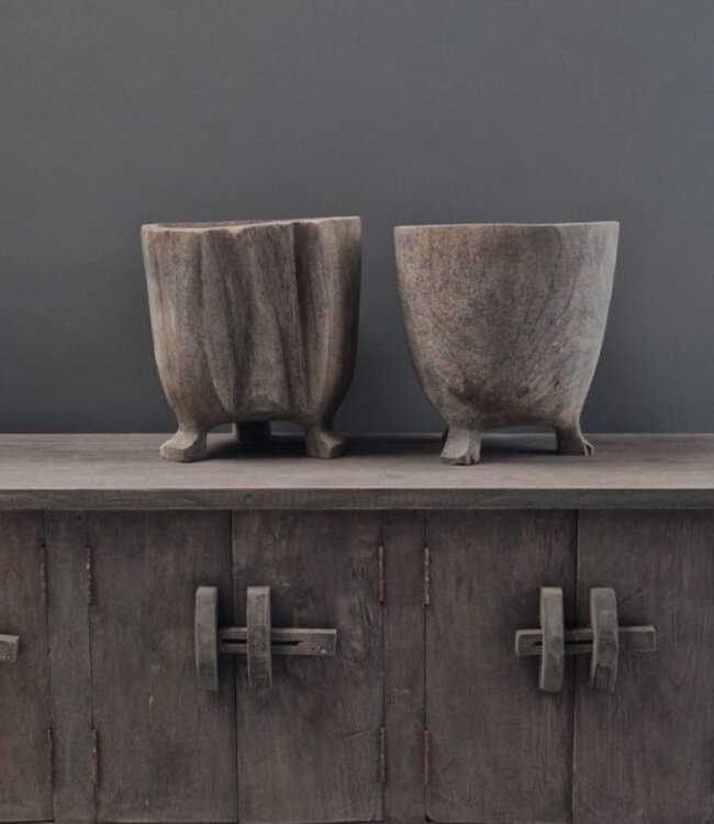 Luksa Home Collection Wandkast Bam | Antique Grey | H83xB160xD40 cm