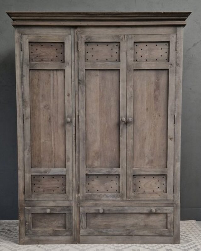 Luksa Home Collection Linnenkast Davide | Antique Grey | H210xB150xD58 cm