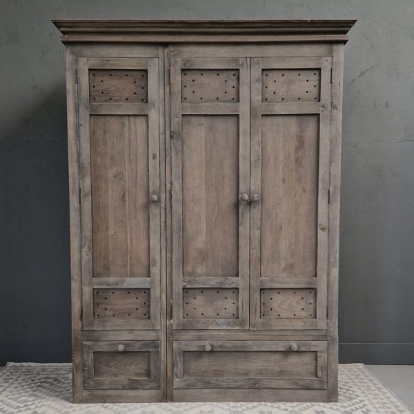 Luksa Home Collection Linnenkast Davide | Antique Grey | H210xB150xD58 cm
