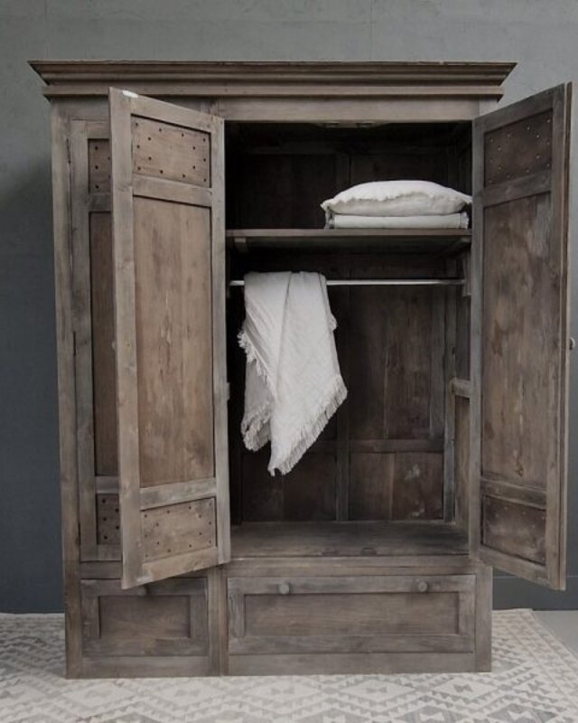 Luksa Home Collection Linnenkast Davide | Antique Grey | H210xB150xD58 cm