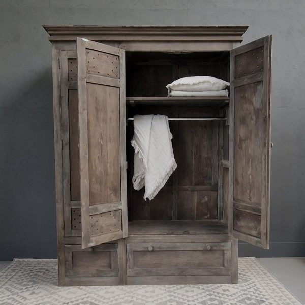 Luksa Home Collection Linnenkast Davide | Antique Grey | H210xB150xD58 cm