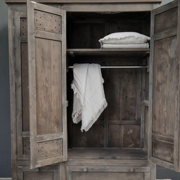 Luksa Home Collection Linnenkast Davide | Antique Grey | H210xB150xD58 cm