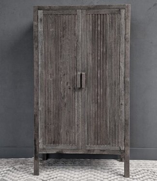 Luksa Home Collection Kast Karim | Antique Grey | H190xB100xD45 cm