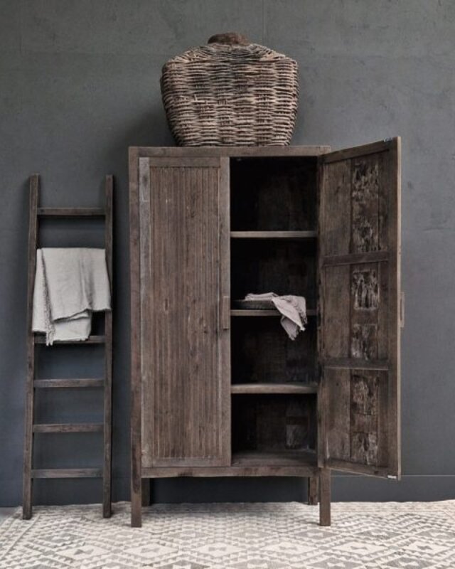 Luksa Home Collection Kast Karim | Antique Grey | H190xB100xD45 cm