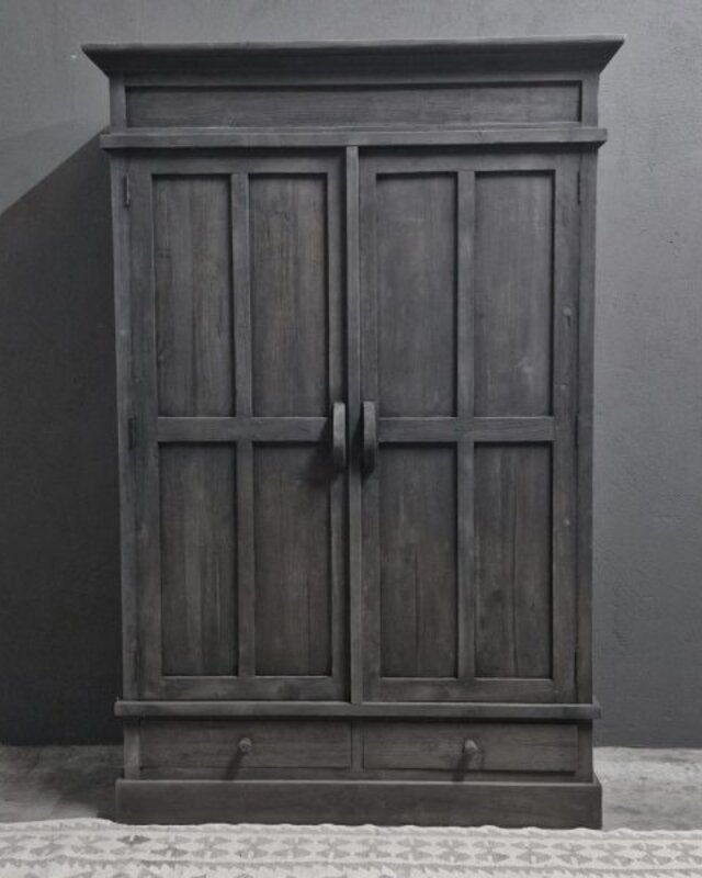 Luksa Home Collection Kast Nick | Antique Grey | H180xB130xD50 cm