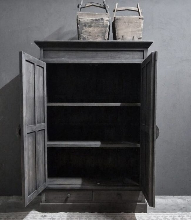 Luksa Home Collection Kast Nick | Antique Grey | H180xB130xD50 cm