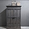 Kast Nick | Antique Grey | H180xB130xD50 cm