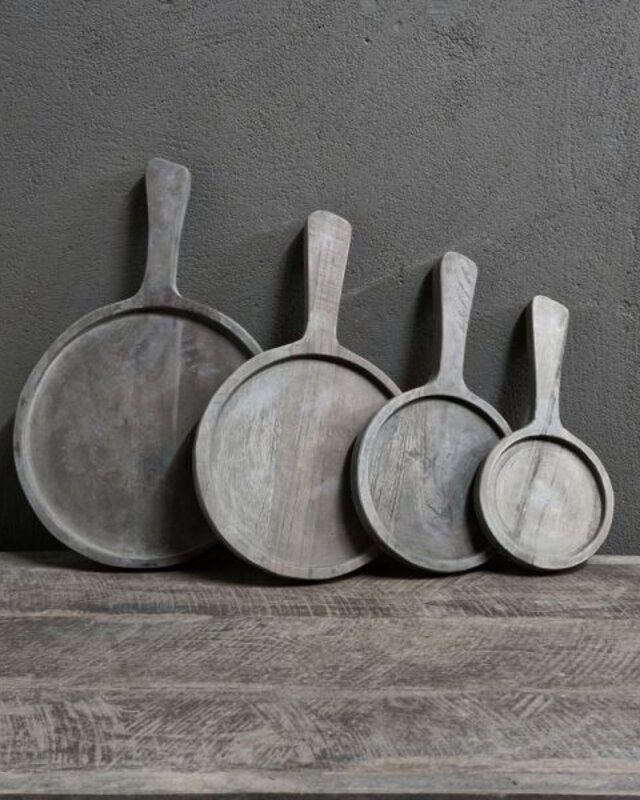 Luksa Home Collection Set van 4 Amuse Plankjes | Teakhout | Antique Grey